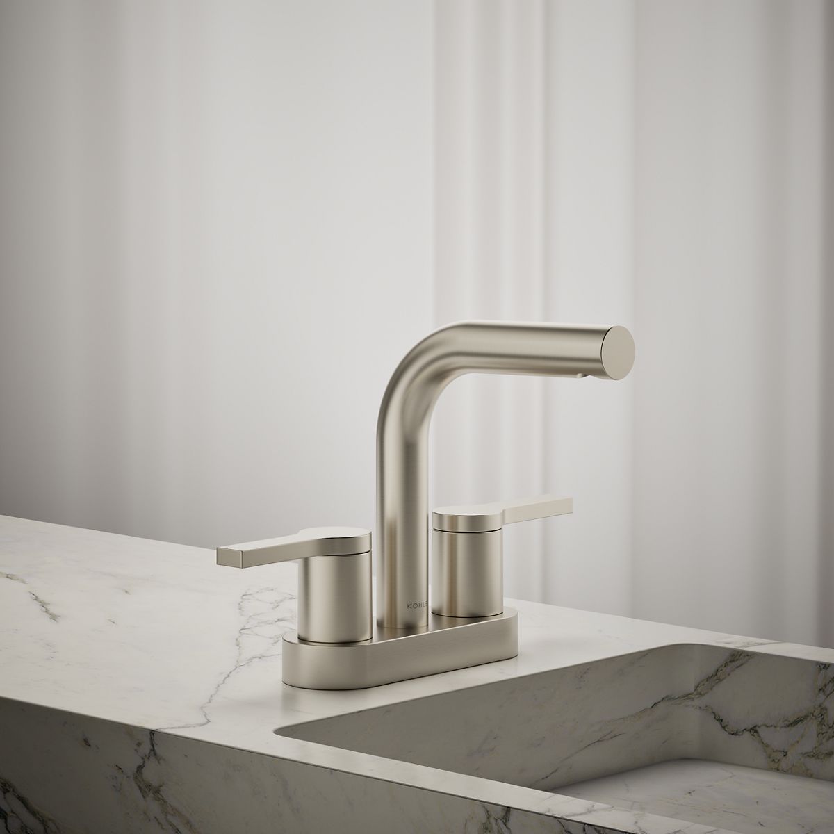 KOHLER Elate Centerset bathroom sink faucet, 1.0 gpm