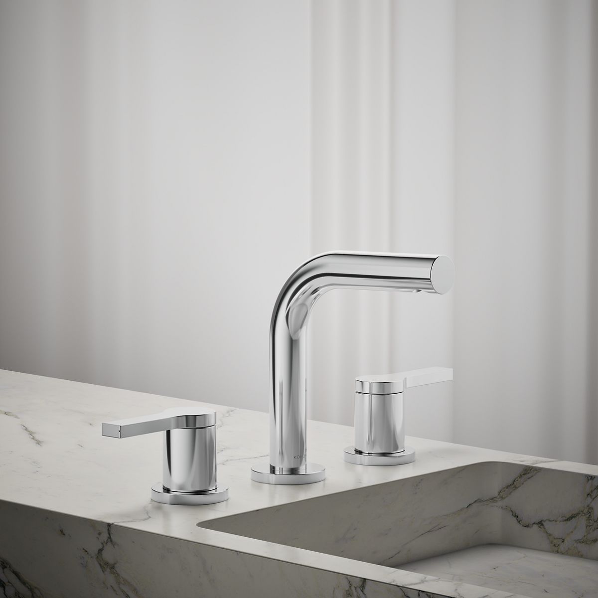 KOHLER Elate Widespread bathroom sink faucet, 1.2 gpm