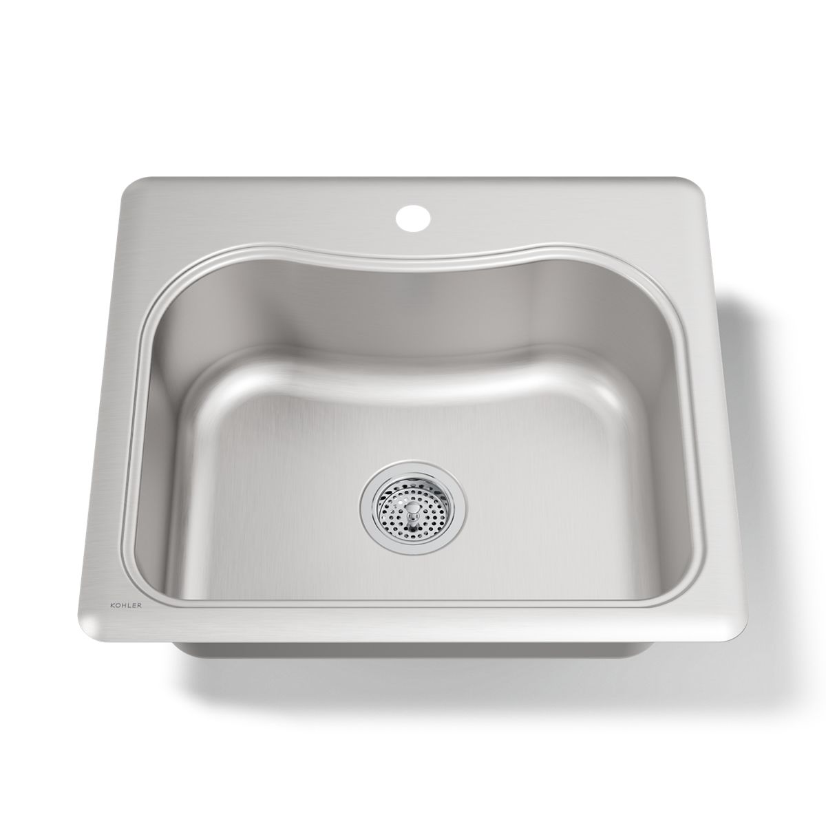 KOHLER K-3362-1 Staccato 25" top-mount single-bowl kitchen sink