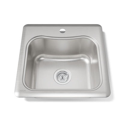 KOHLER K-3363-1 Staccato 20" top-mount single-bowl bar sink