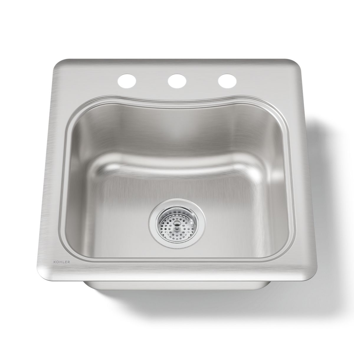 KOHLER K-3363-3 Staccato 20" top-mount single-bowl bar sink