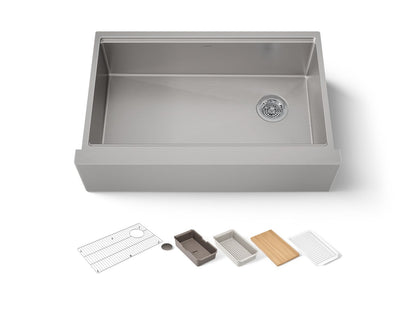 KOHLER Strive 32-1/2" undermount single-bowl farmhouse workstation kitchen sink