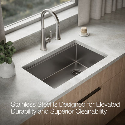 KOHLER Strive 29" undermount single-bowl workstation kitchen sink