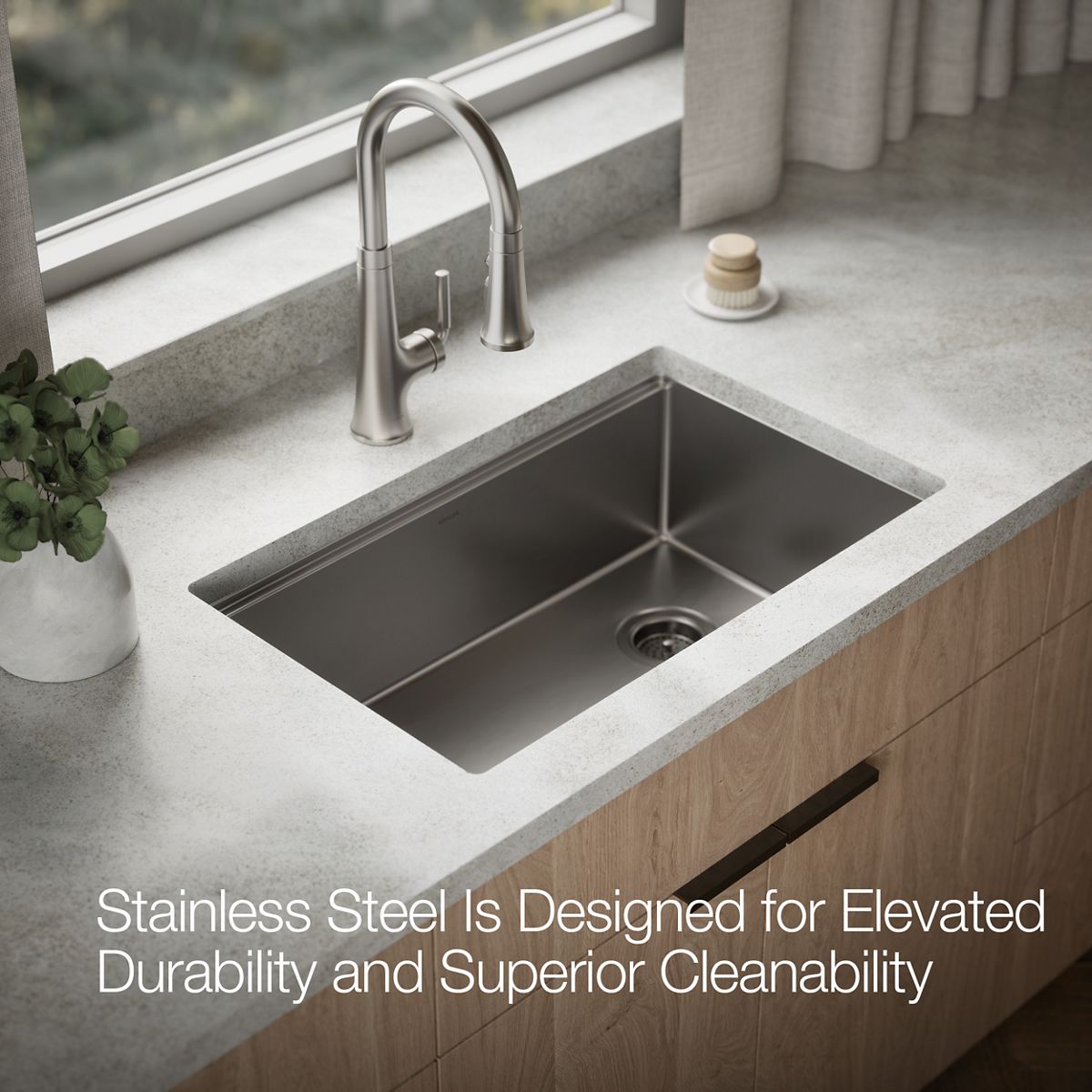KOHLER Strive 29" undermount single-bowl workstation kitchen sink