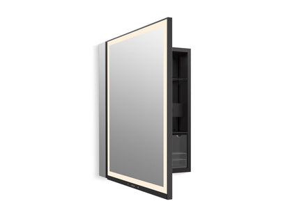 KOHLER K-33690-L Collage 24" x 32" lighted framed medicine cabinet, left-hinged