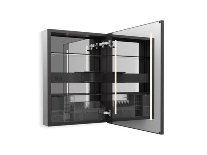 KOHLER K-33690-R Collage 24" x 32" lighted framed medicine cabinet, right-hinged