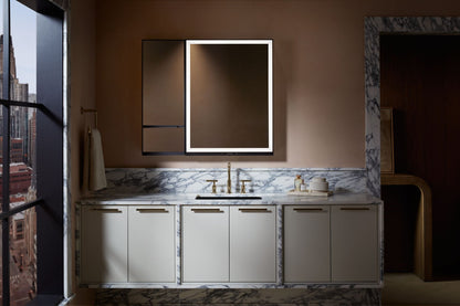 KOHLER K-33694-L Collage 12" x 32" framed medicine cabinet, left-hinged
