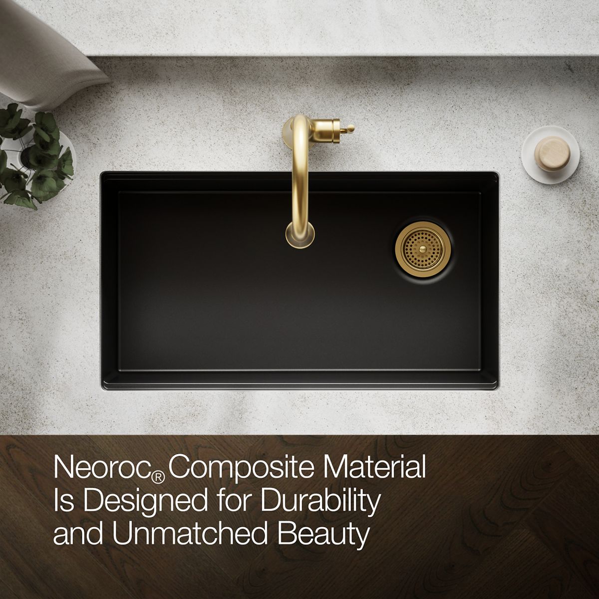 KOHLER Billings™ 32-1/2" undermount single-bowl kitchen sink