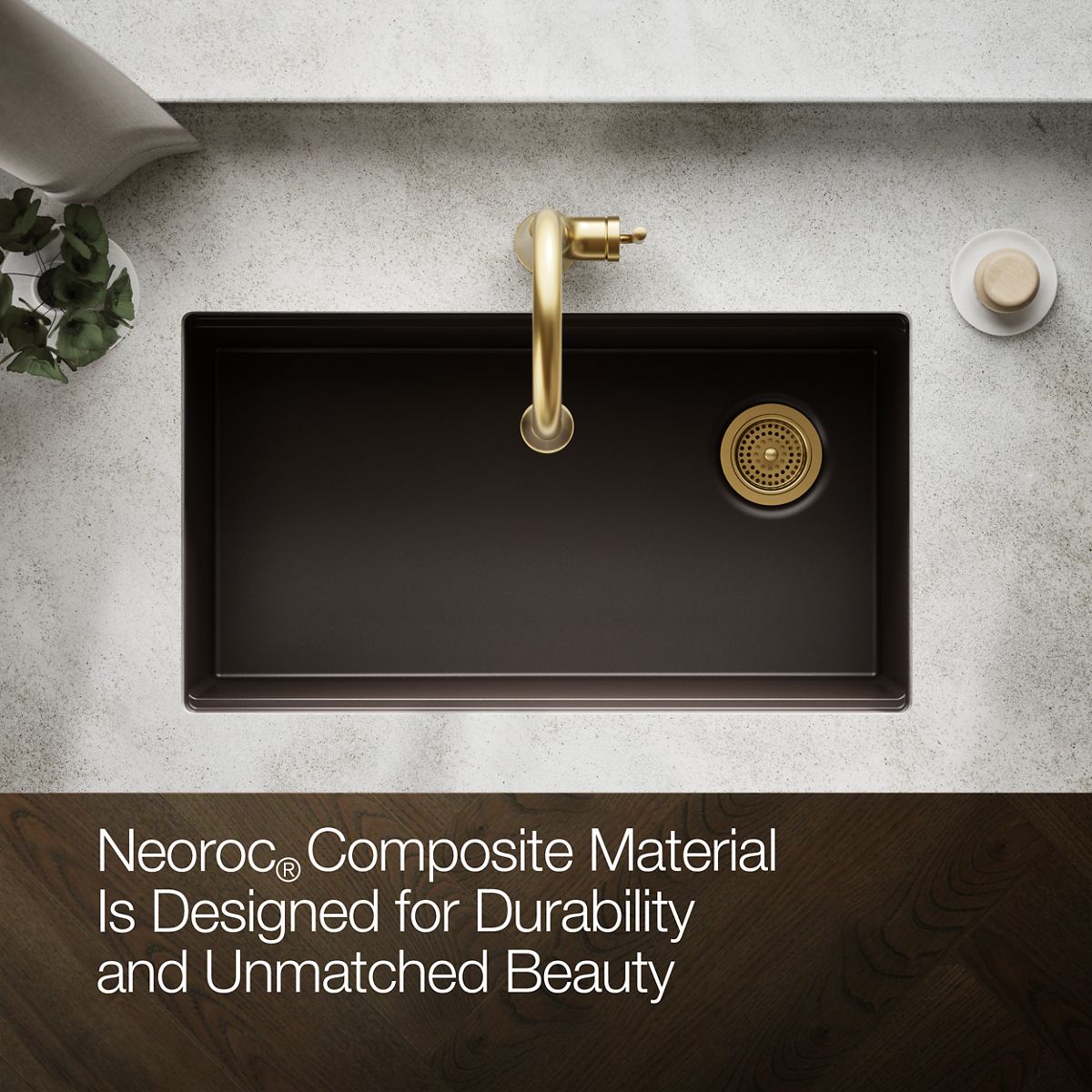 KOHLER Billings™ 32-1/2" undermount single-bowl kitchen sink