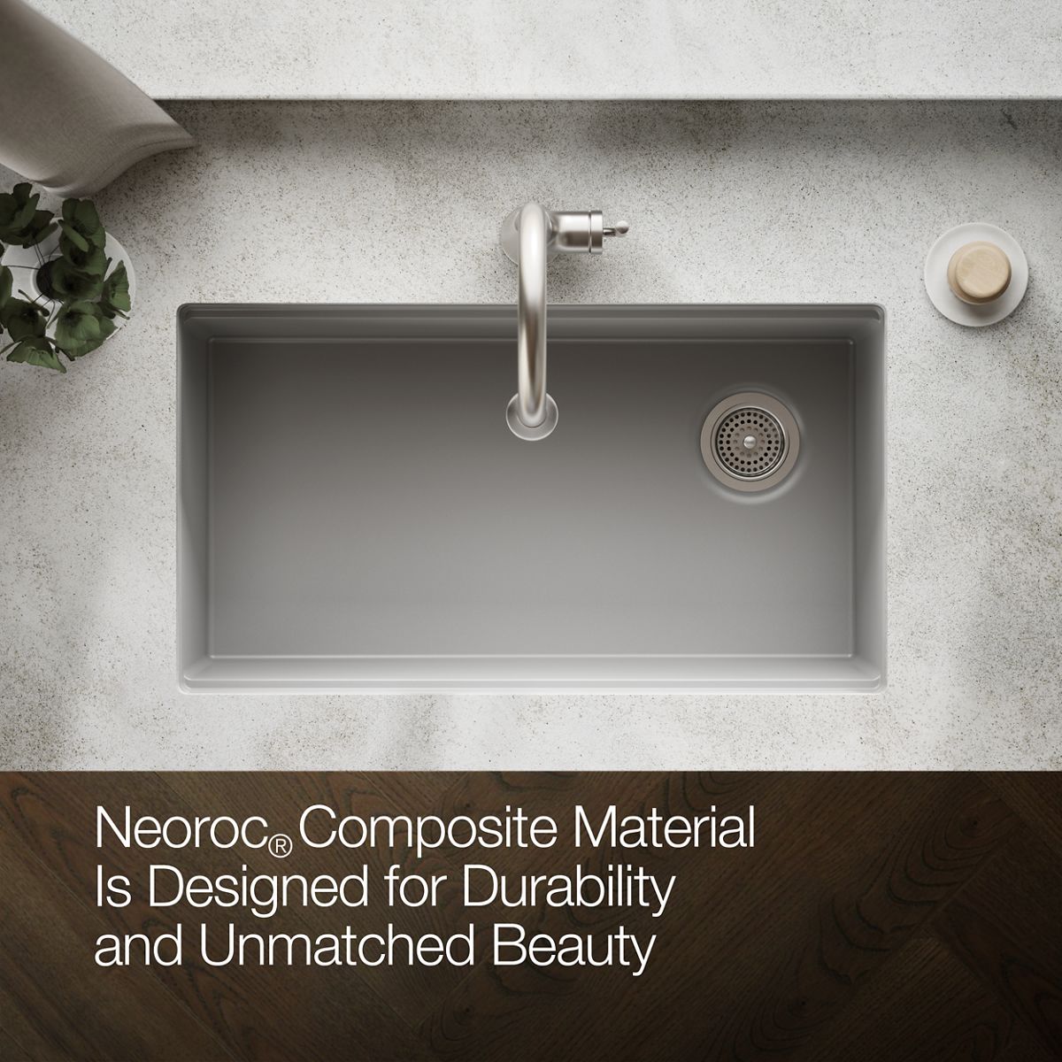 KOHLER Billings™ 32-1/2" undermount single-bowl kitchen sink