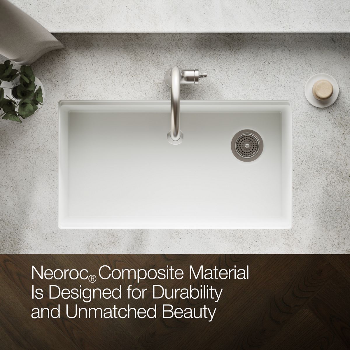 KOHLER Billings™ 32-1/2" undermount single-bowl kitchen sink