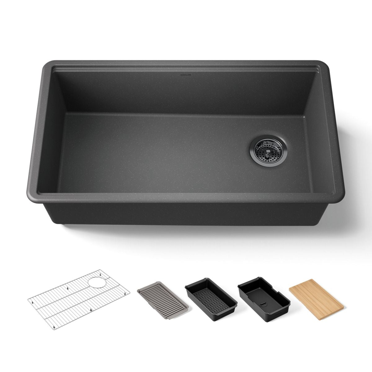 KOHLER Billings™ 32-1/2" undermount single-bowl workstation kitchen sink