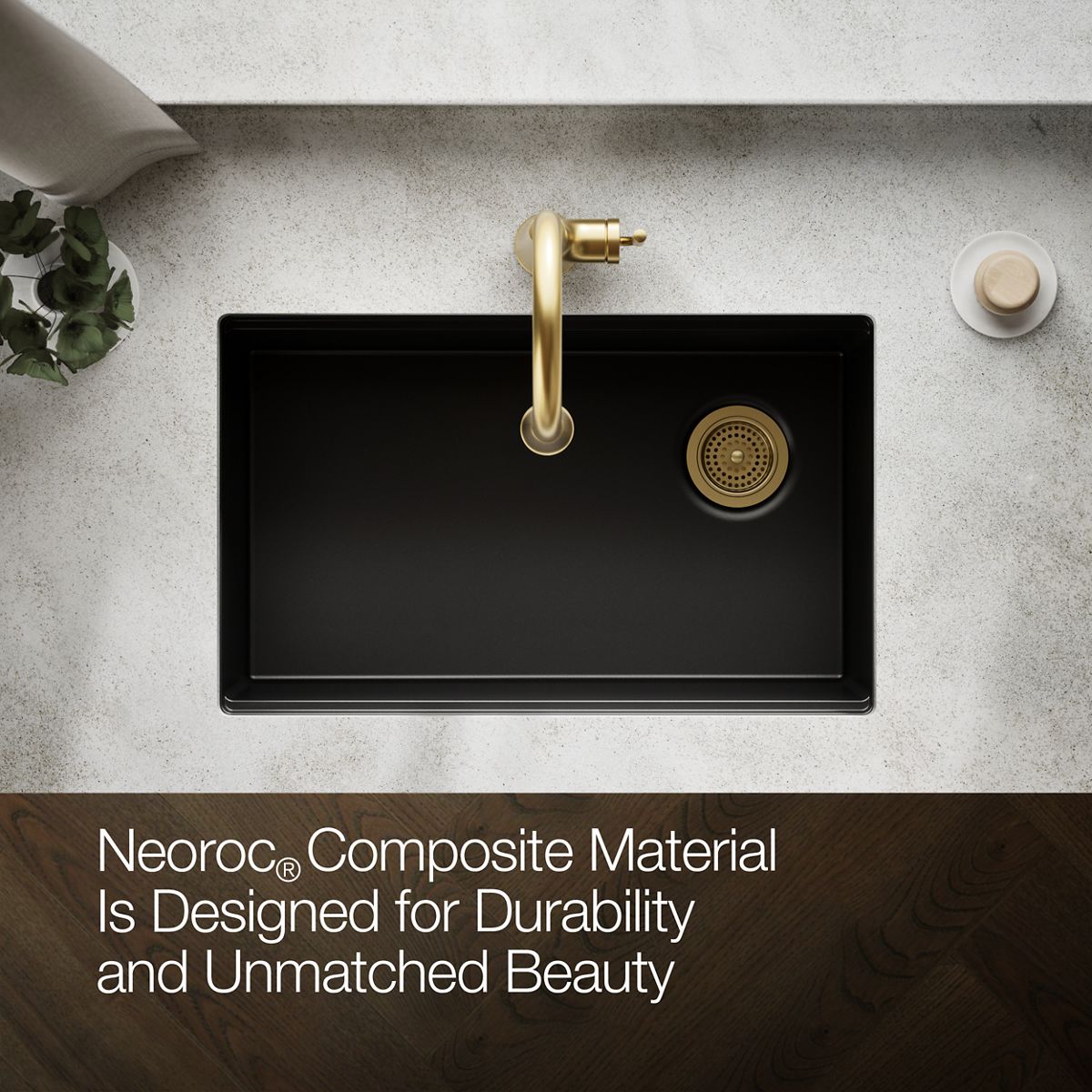 KOHLER Billings™ 29" undermount single-bowl kitchen sink