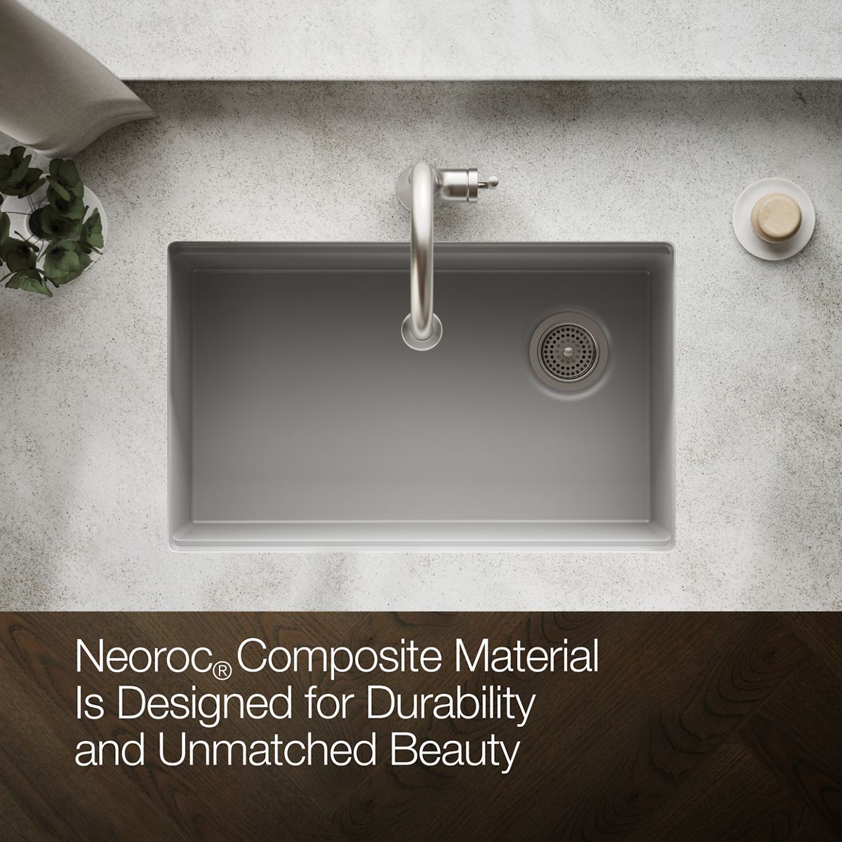 KOHLER Billings™ 29" undermount single-bowl kitchen sink