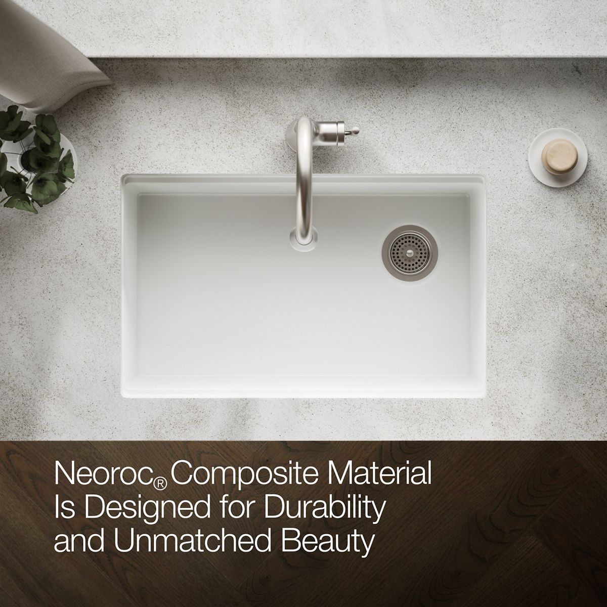 KOHLER Billings™ 29" undermount single-bowl kitchen sink