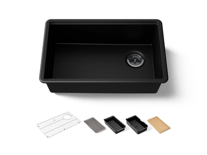 KOHLER Billings™ 29" undermount single-bowl workstation kitchen sink