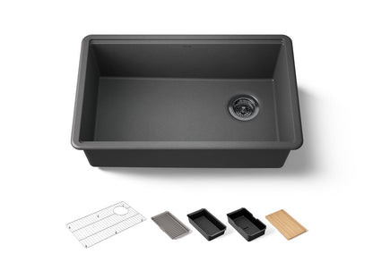 KOHLER Billings™ 29" undermount single-bowl workstation kitchen sink
