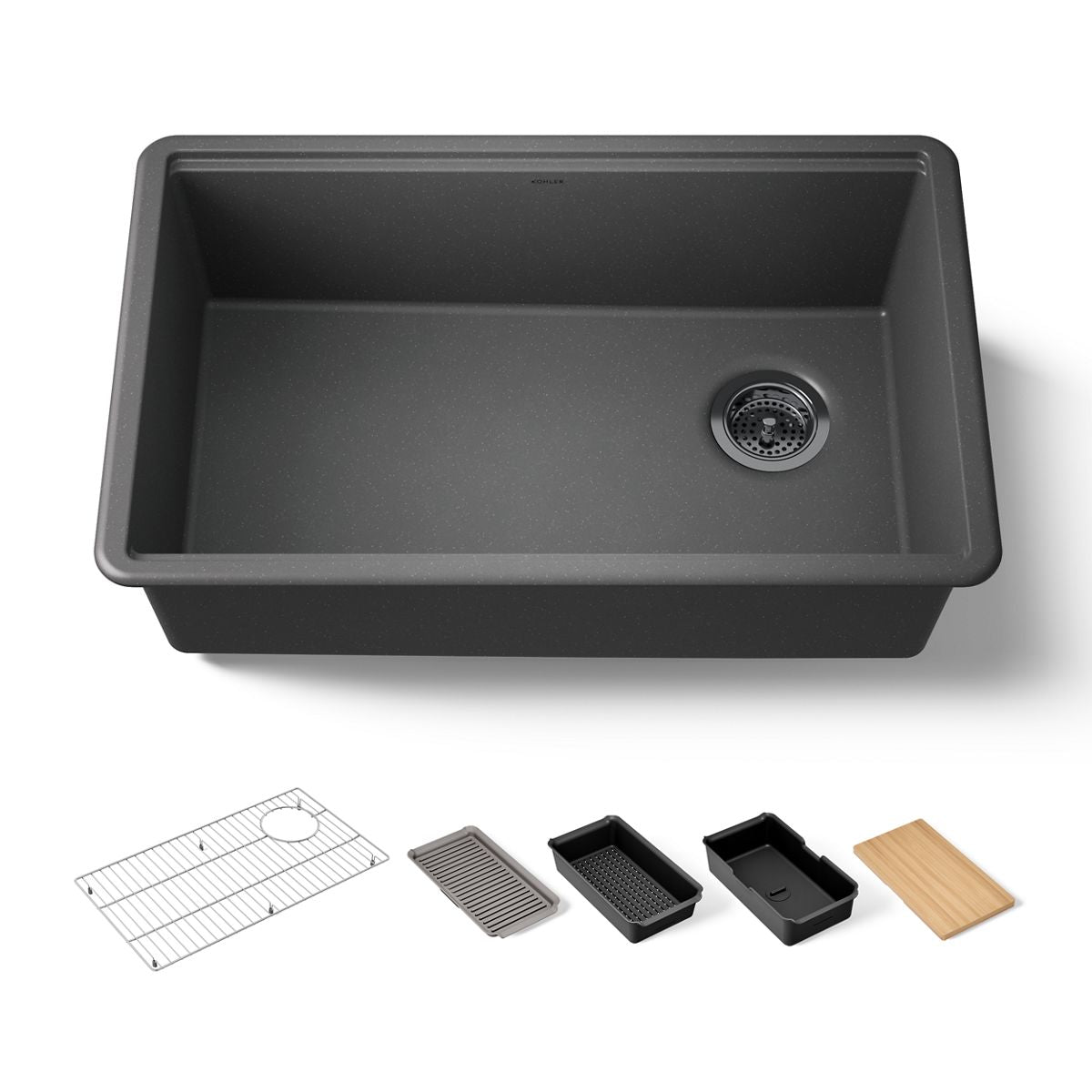 KOHLER Billings™ 29" undermount single-bowl workstation kitchen sink