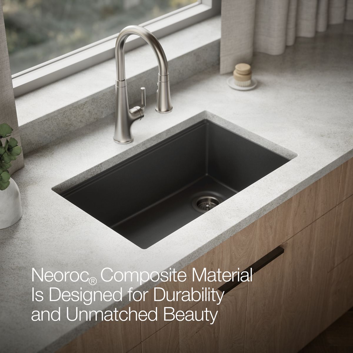 KOHLER Billings™ 29" undermount single-bowl workstation kitchen sink