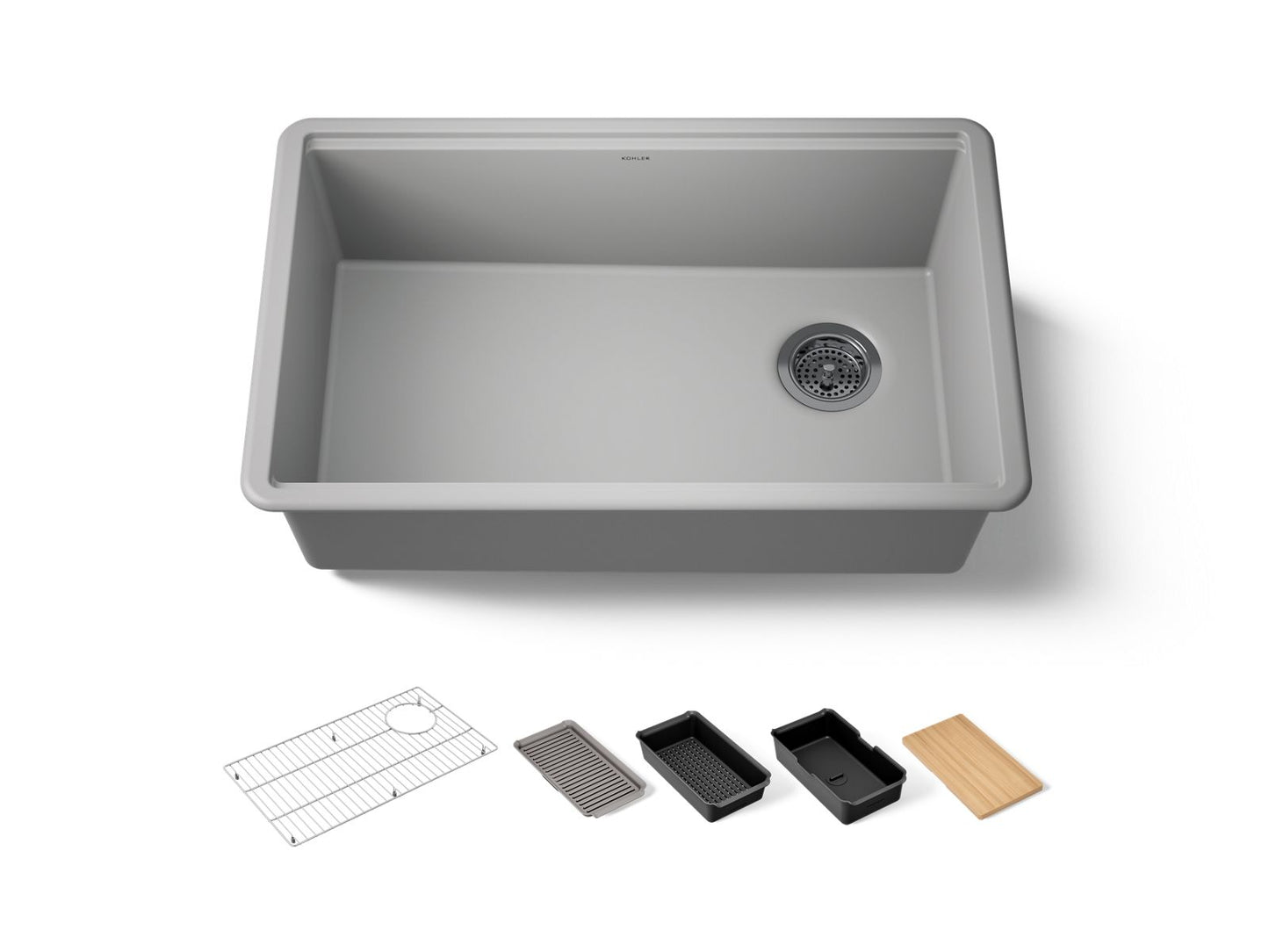 KOHLER Billings™ 29" undermount single-bowl workstation kitchen sink