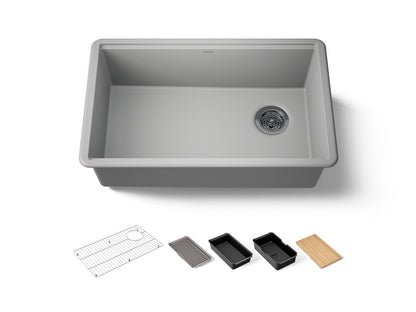 KOHLER Billings™ 29" undermount single-bowl workstation kitchen sink