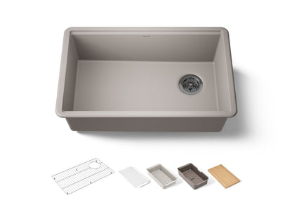KOHLER Billings™ 29" undermount single-bowl workstation kitchen sink