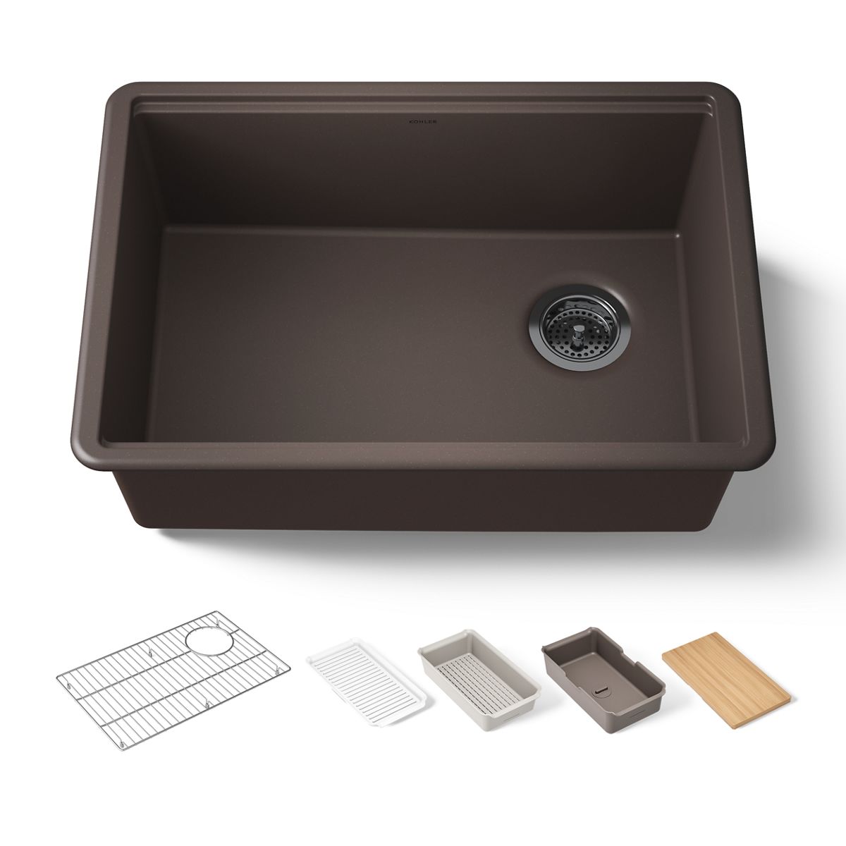 KOHLER Billings™ 27" undermount single-bowl workstation kitchen sink