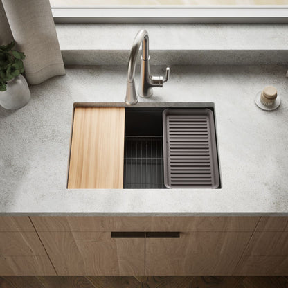 KOHLER Billings™ 27" undermount single-bowl workstation kitchen sink