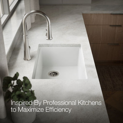 KOHLER Billings™ 27" undermount single-bowl workstation kitchen sink