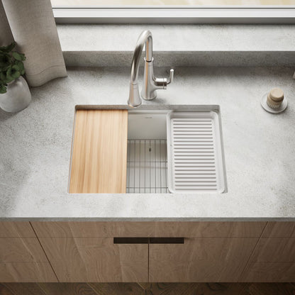 KOHLER Billings™ 27" undermount single-bowl workstation kitchen sink
