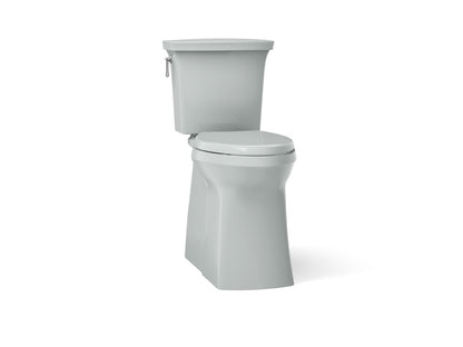 KOHLER K-33814 Corbelle Tall ContinuousClean two-piece elongated toilet with skirted trapway, 1.28 gpf