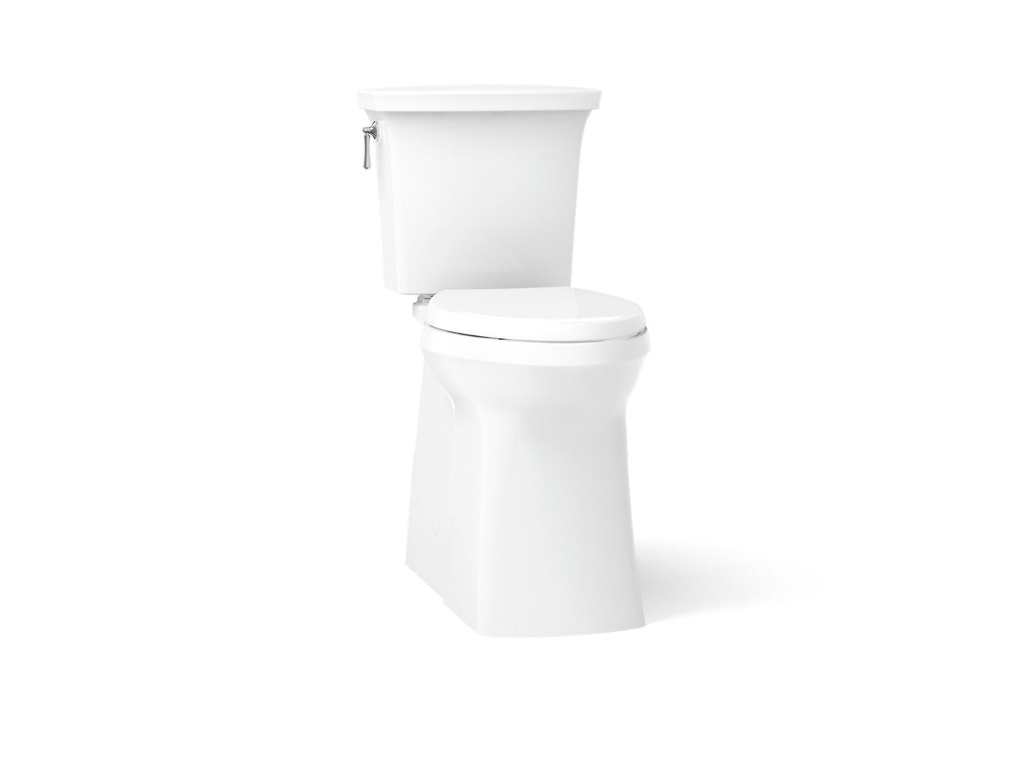 KOHLER K-33814 Corbelle Tall ContinuousClean two-piece elongated toilet with skirted trapway, 1.28 gpf