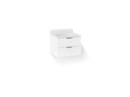 KOHLER Maxstow™ 24" wall-hung bathroom vanity cabinet with sink and quartz top