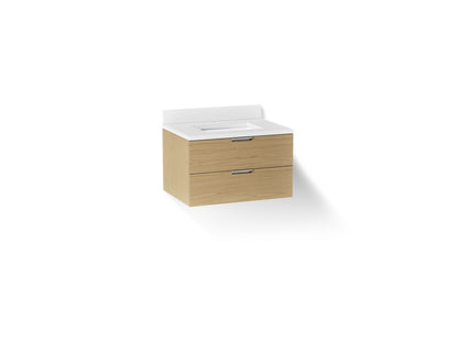 KOHLER Maxstow™ 30" wall-hung bathroom vanity cabinet with sink and quartz top