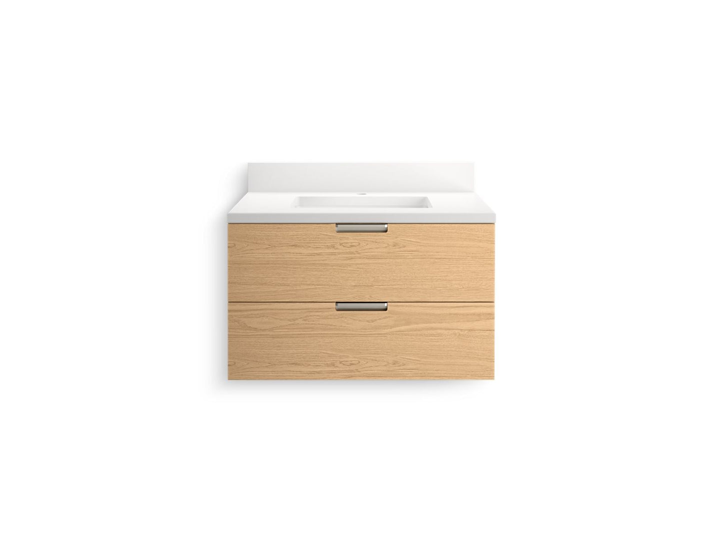 KOHLER Maxstow™ 30" wall-hung bathroom vanity cabinet with sink and quartz top