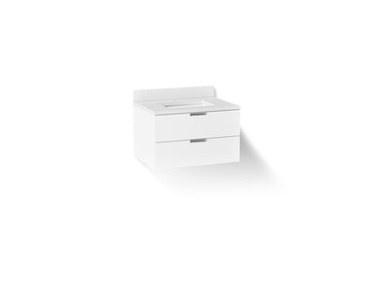 KOHLER Maxstow™ 30" wall-hung bathroom vanity cabinet with sink and quartz top