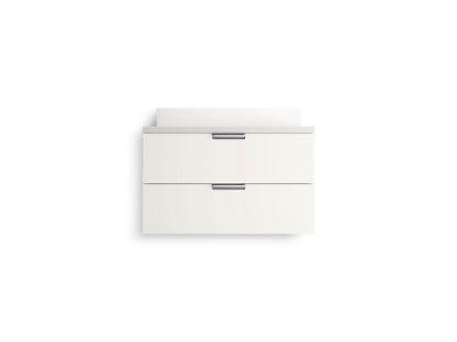 KOHLER Maxstow™ 30" wall-hung bathroom vanity cabinet with sink and quartz top