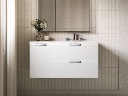 KOHLER Maxstow™ 36" wall-hung bathroom vanity cabinet with sink and quartz top