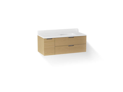 KOHLER Maxstow™ 48" wall-hung bathroom vanity cabinet with sink and quartz top