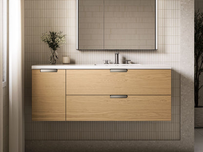 KOHLER Maxstow™ 48" wall-hung bathroom vanity cabinet with sink and quartz top
