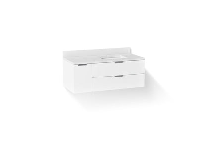 KOHLER Maxstow™ 48" wall-hung bathroom vanity cabinet with sink and quartz top