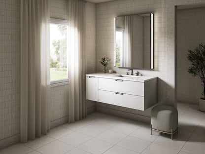 KOHLER Maxstow™ 48" wall-hung bathroom vanity cabinet with sink and quartz top