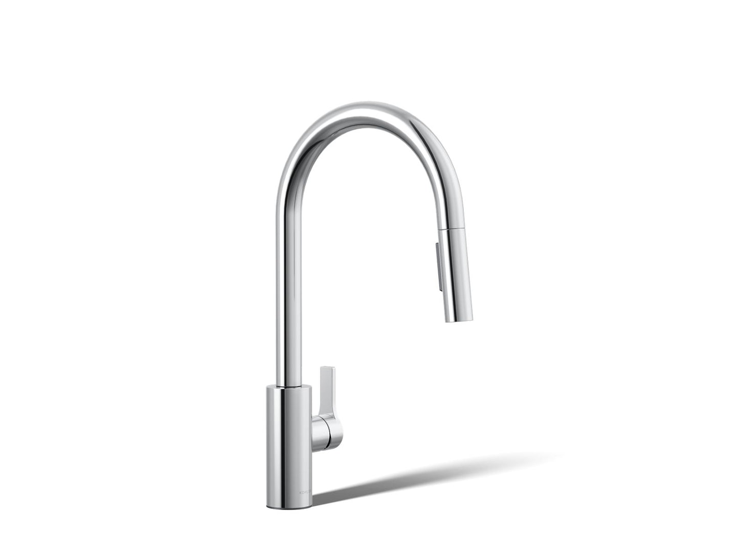 KOHLER K-34906 Elate Pull-down Kitchen Sink Faucet with Two-function Sprayhead, Polished Chrome - 3/4 view of product