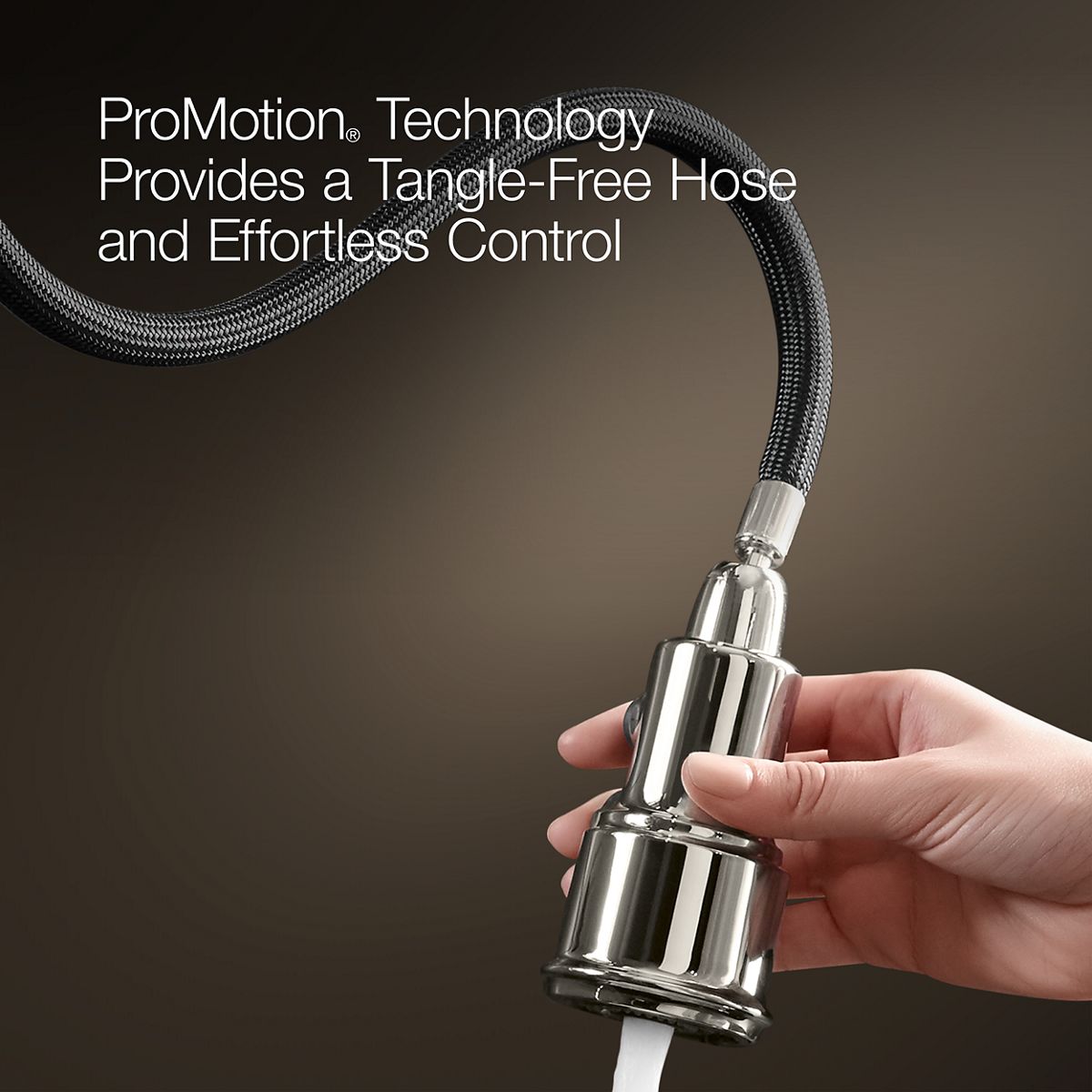 KOHLER K-34909 Elate Pull-out Kitchen Sink Faucet with Two-function Sprayhead, Matte Black - Detail image of a product featur