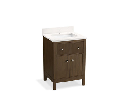KOHLER K-35018 Malin by Studio McGee 24" bathroom vanity cabinet with sink and quartz top