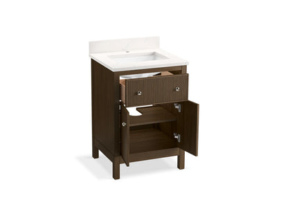 KOHLER K-35018 Malin by Studio McGee 24" bathroom vanity cabinet with sink and quartz top