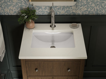 KOHLER K-35018 Malin by Studio McGee 24" bathroom vanity cabinet with sink and quartz top