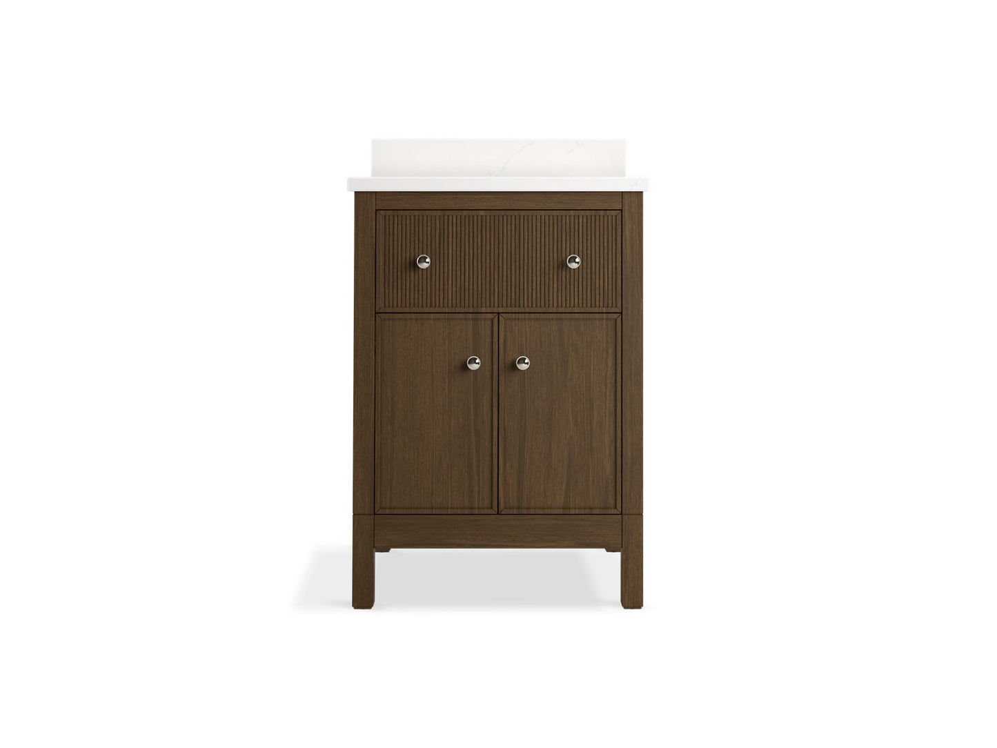 KOHLER K-35018 Malin by Studio McGee 24" bathroom vanity cabinet with sink and quartz top