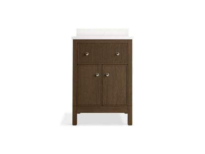 KOHLER K-35018 Malin by Studio McGee 24" bathroom vanity cabinet with sink and quartz top