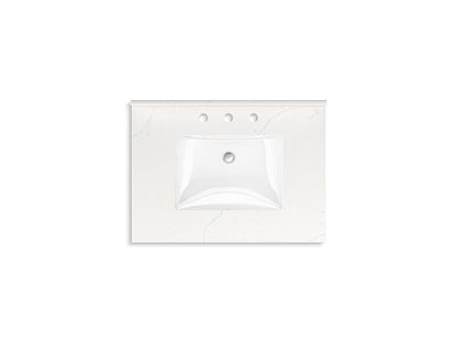 KOHLER K-35019 Malin by Studio McGee 30" bathroom vanity cabinet with sink and quartz top